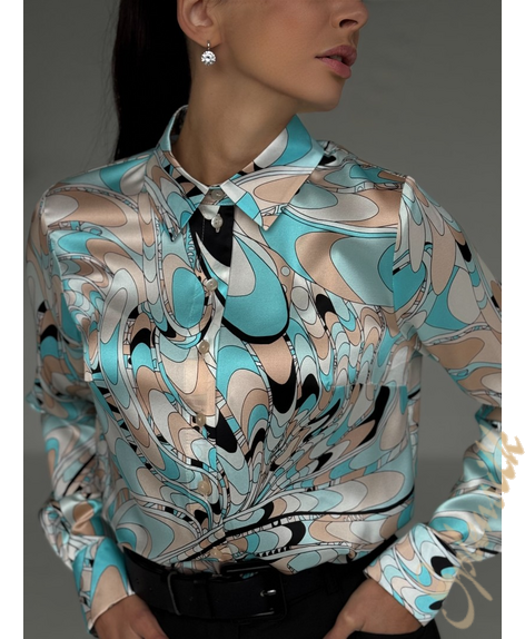 Рубашка из натурального шелка