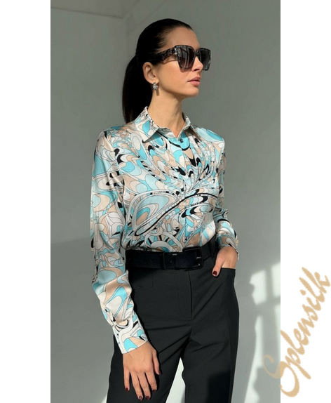 Рубашка из натурального шелка