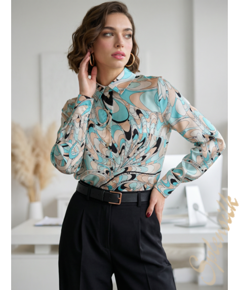 Рубашка из натурального шелка