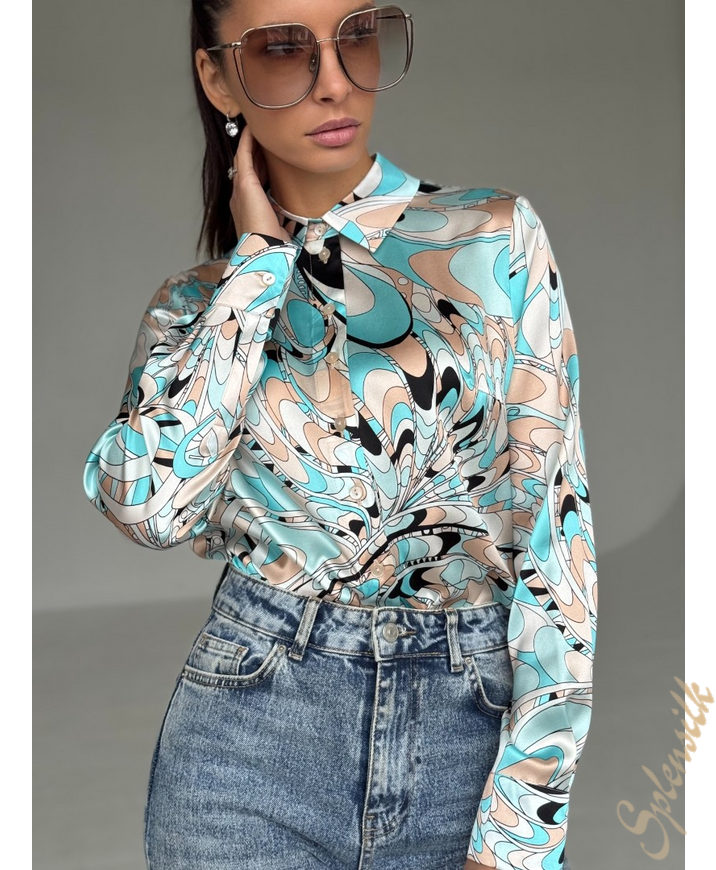 Рубашка из натурального шелка