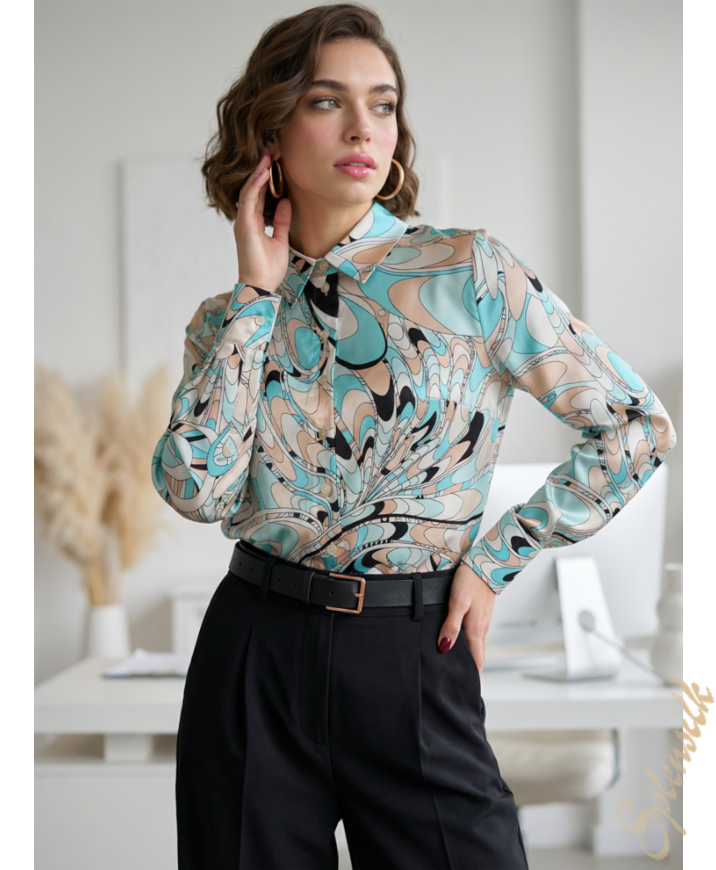 Рубашка из натурального шелка