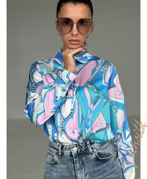 Рубашка из искусственного шелка