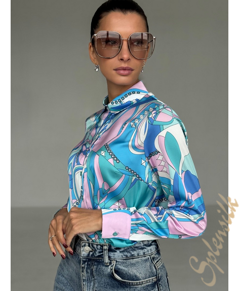 Рубашка из искусственного шелка