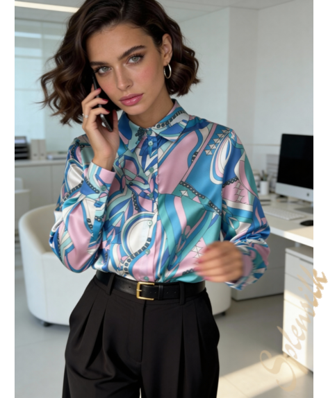 Рубашка из искусственного шелка