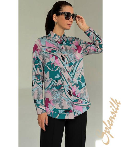 Рубашка из искусственного шелка