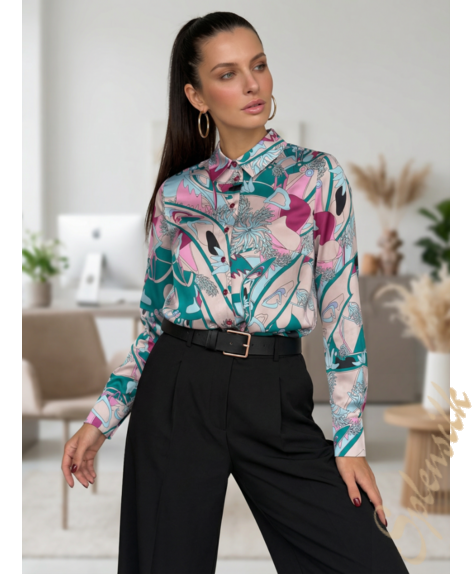 Рубашка из искусственного шелка