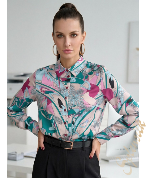 Рубашка из искусственного шелка