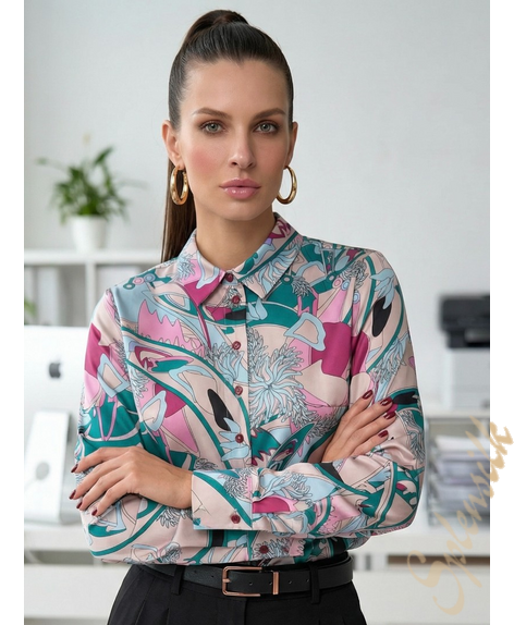 Рубашка из искусственного шелка