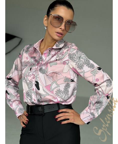 Рубашка из искусственного шелка