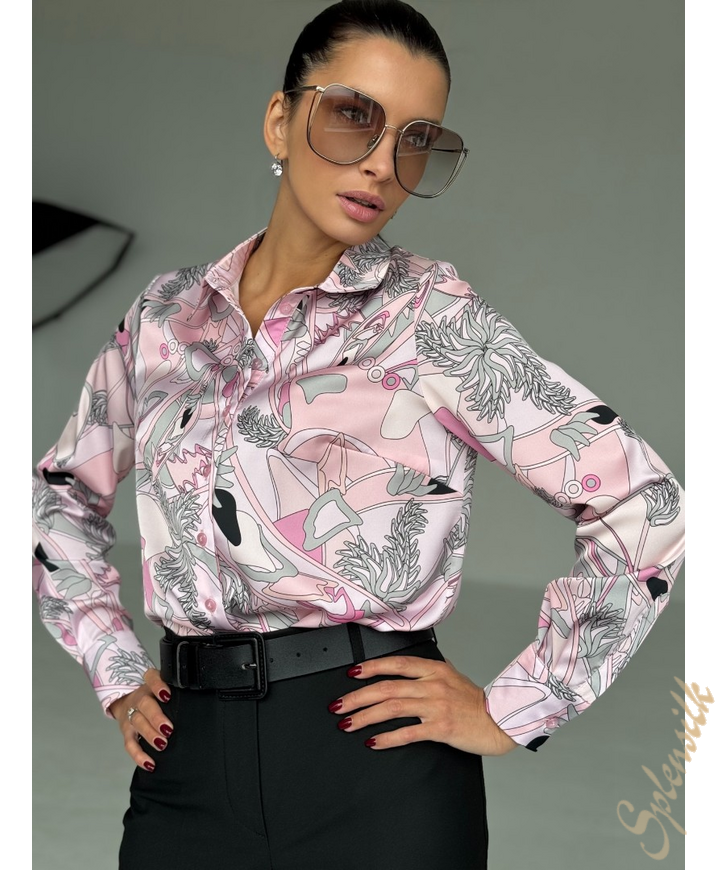 Рубашка из искусственного шелка