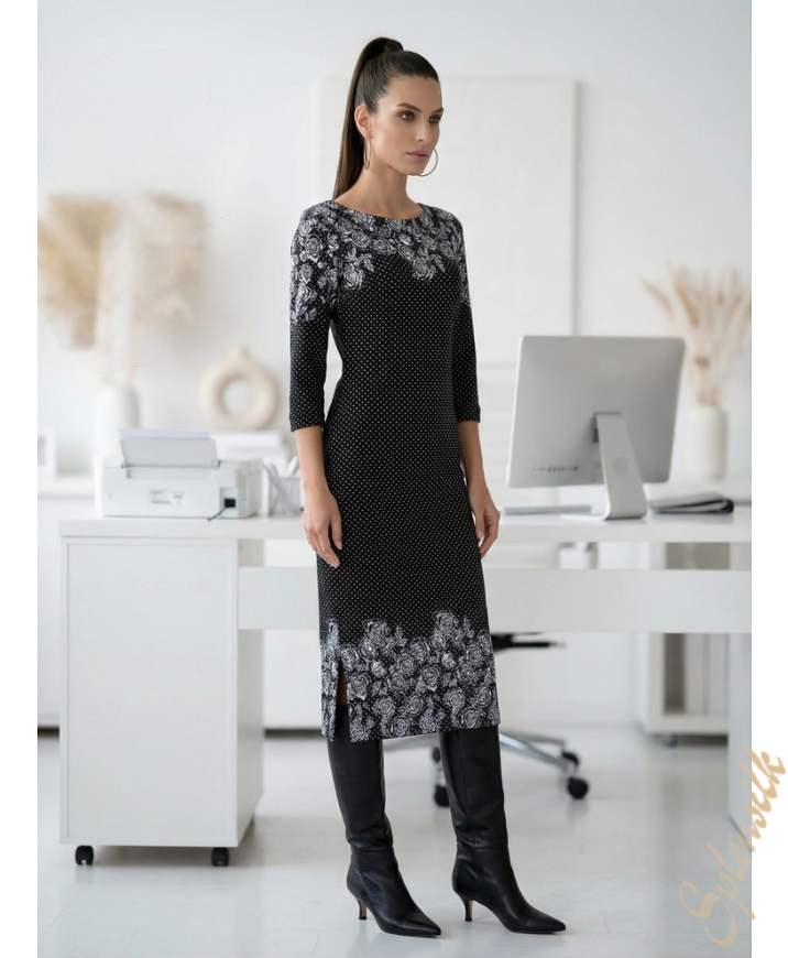 Платье трикотажное