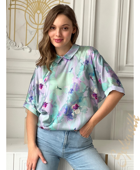 Блузка из натурального шелка