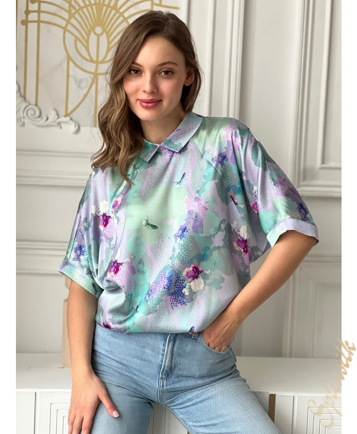 Блузка из натурального шелка