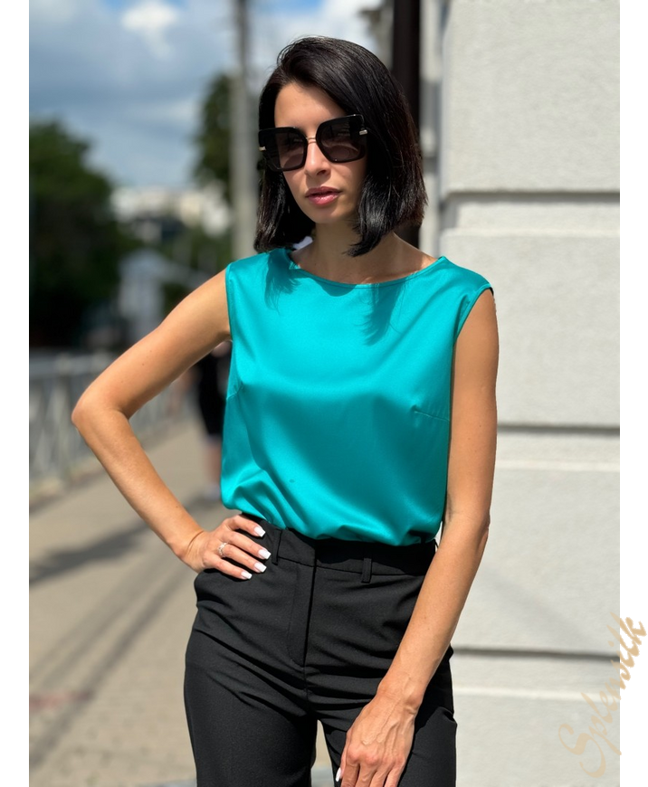 Топ из натурального шелка