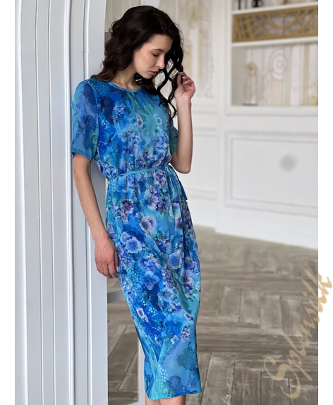 Платье из натурального шелка