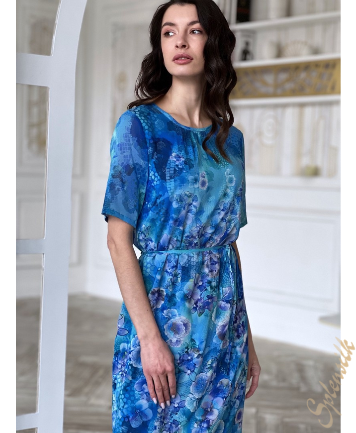 Платье из натурального шелка