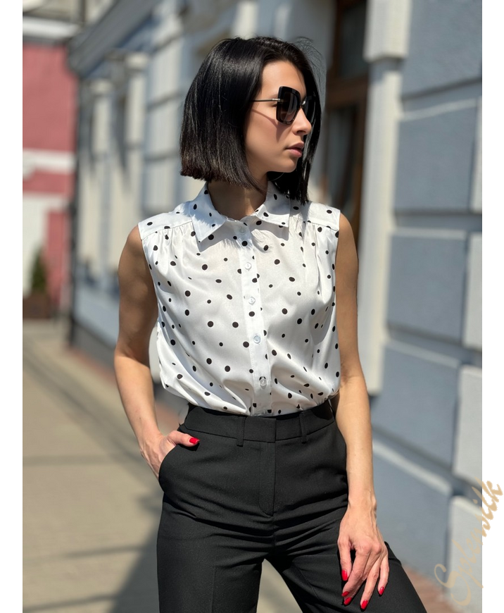 Блузка из искусственного шелка