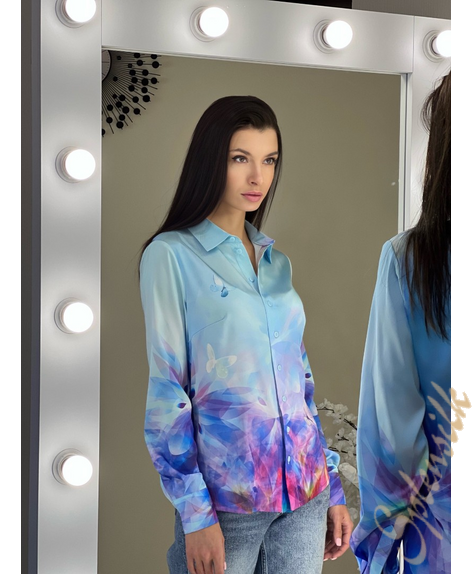 Рубашка из искусственного шелка