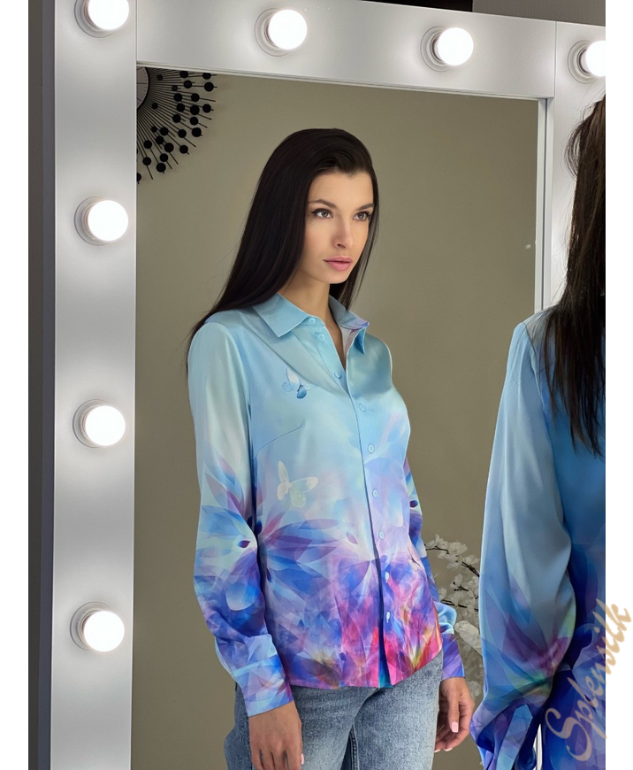 Рубашка из искусственного шелка