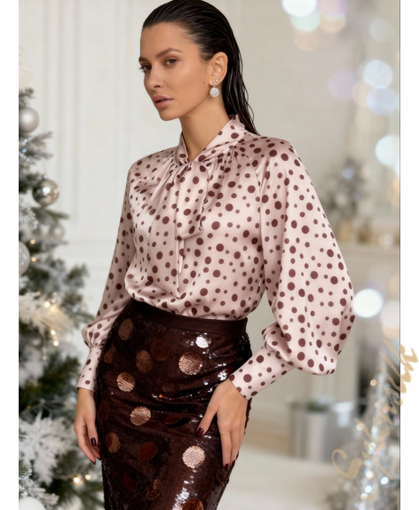 Блузка из искусственного шелка