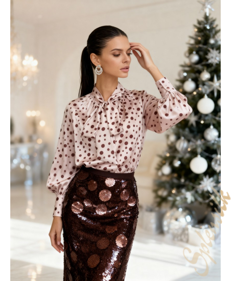 Блузка из искусственного шелка