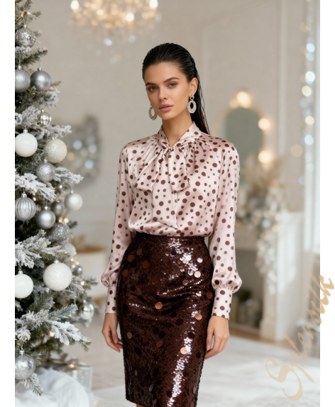 Блузка из искусственного шелка