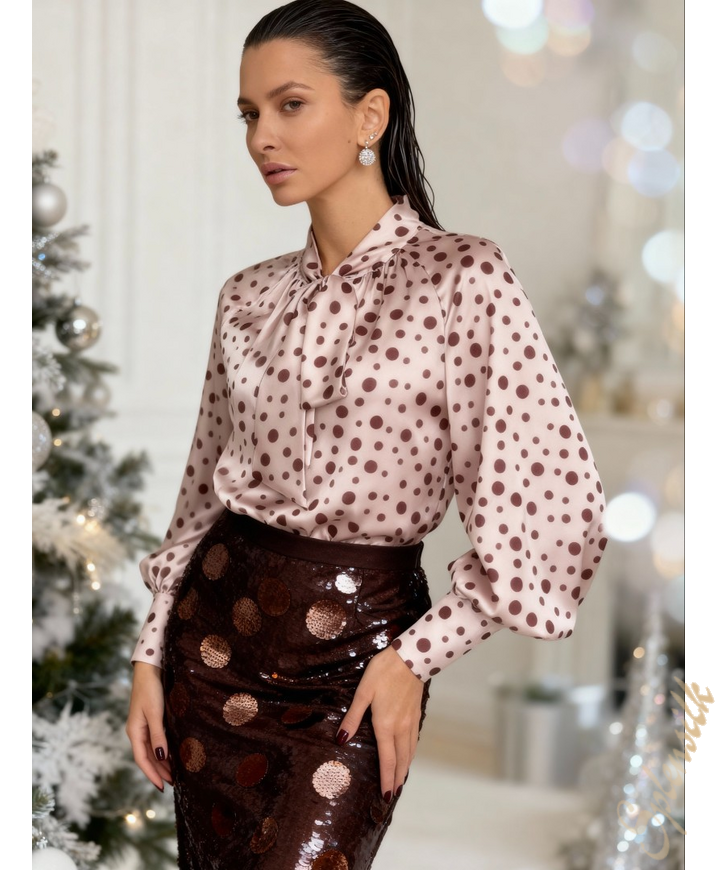 Блузка из искусственного шелка