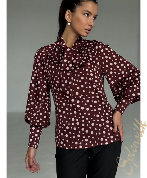 Блузка из искусственного шелка