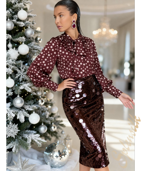 Блузка из искусственного шелка