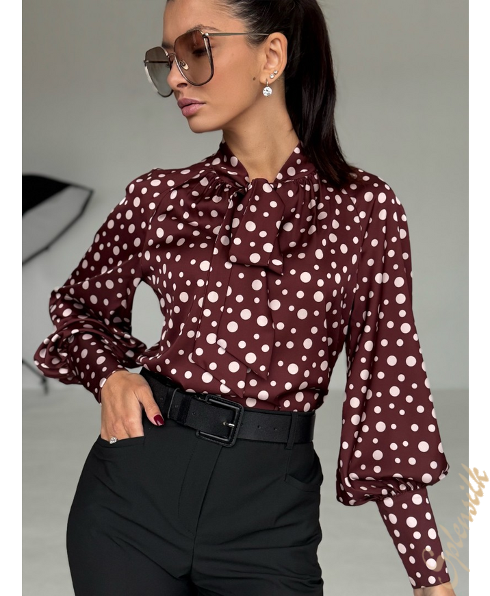 Блузка из искусственного шелка