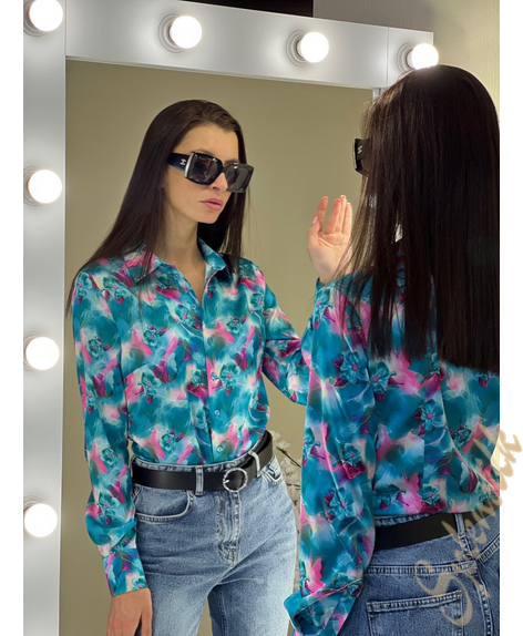 Рубашка из искусственного шелка