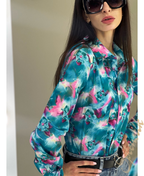 Рубашка из искусственного шелка