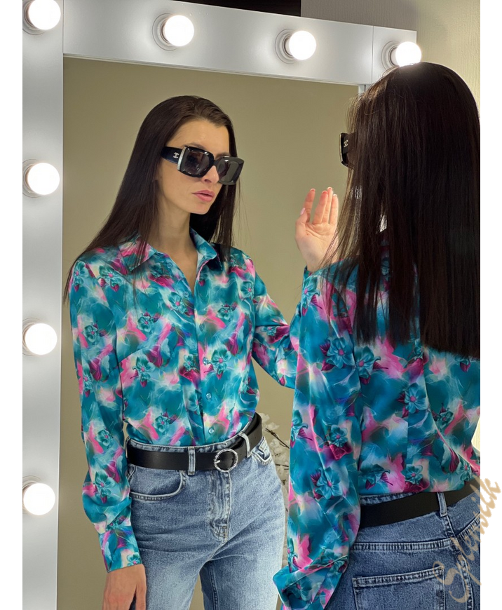 Рубашка из искусственного шелка