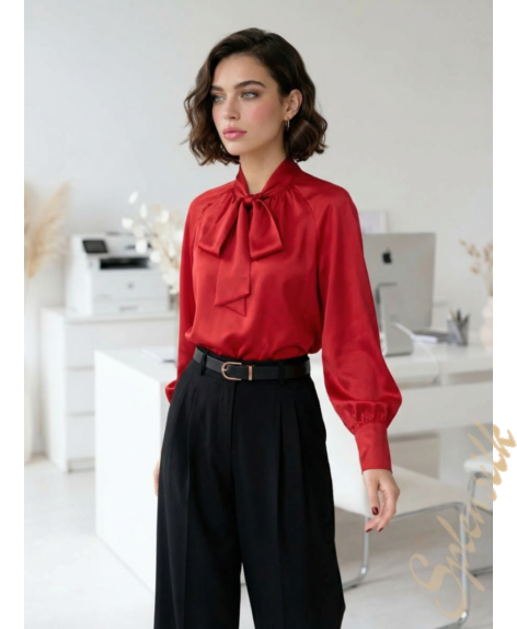 Блузка из искусственного шелка