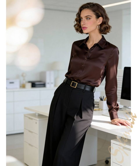 Рубашка из искусственного шелка