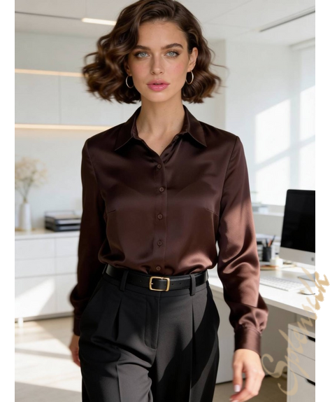 Рубашка из искусственного шелка