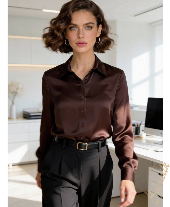 Рубашка из искусственного шелка