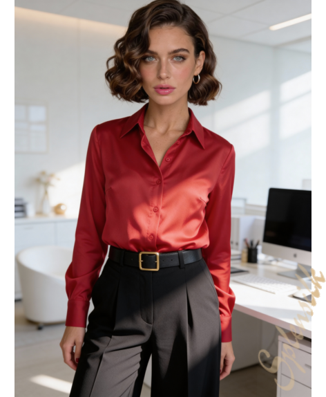 Рубашка из искусственного шелка