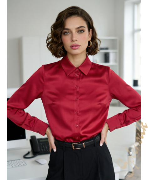 Рубашка из искусственного шелка