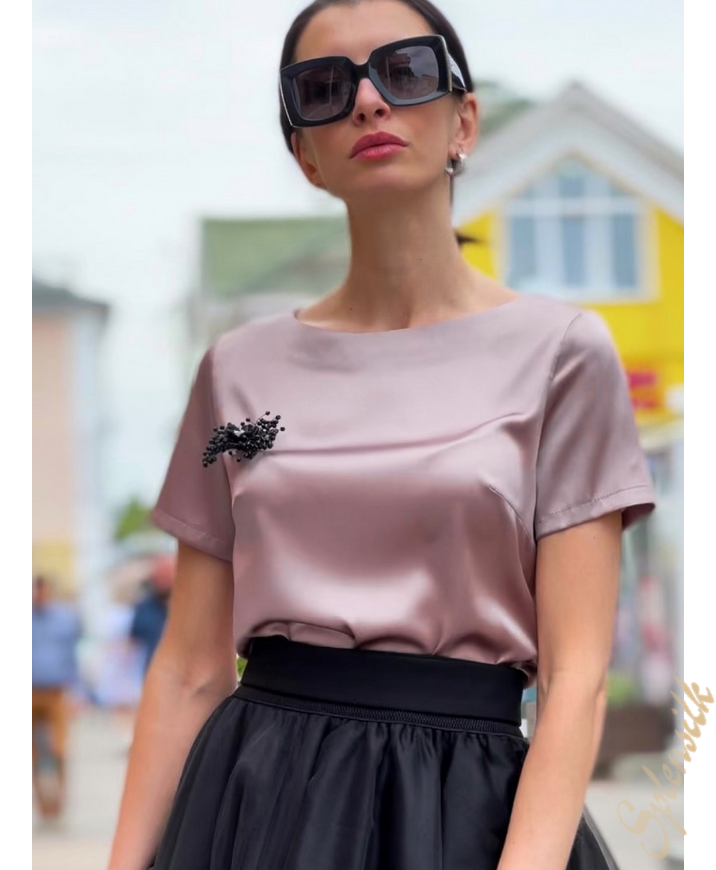 Блузка из натурального шелка