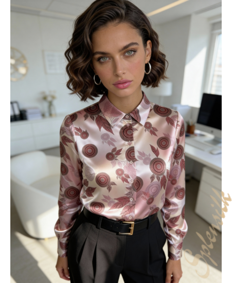 Рубашка из искусственного шелка