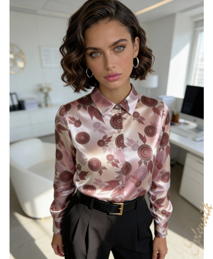 Рубашка из искусственного шелка