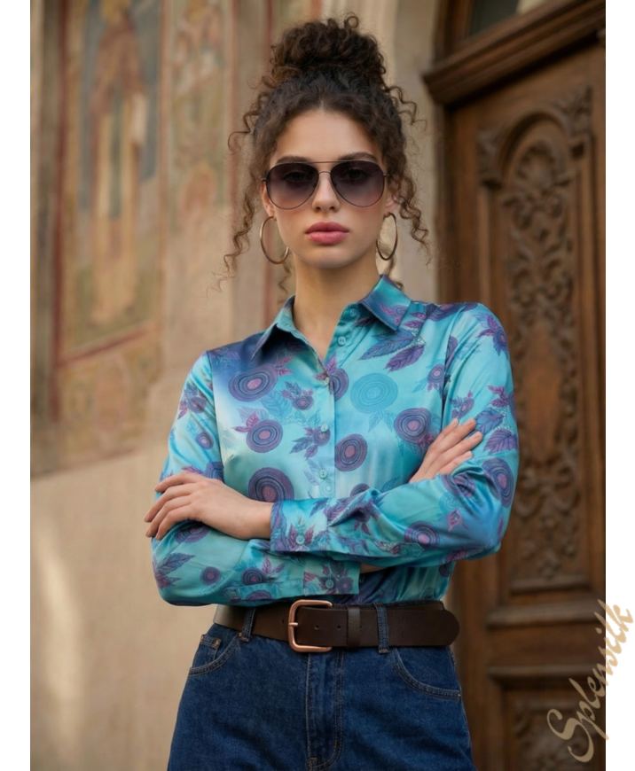 ПРЕДЗАКАЗ - Рубашка из искусственного шелка