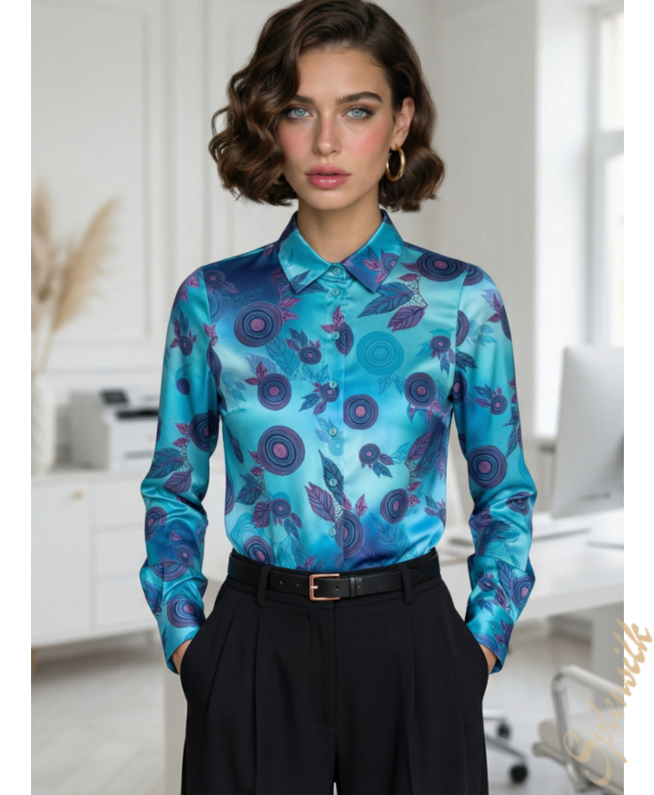 Рубашка из искусственного шелка