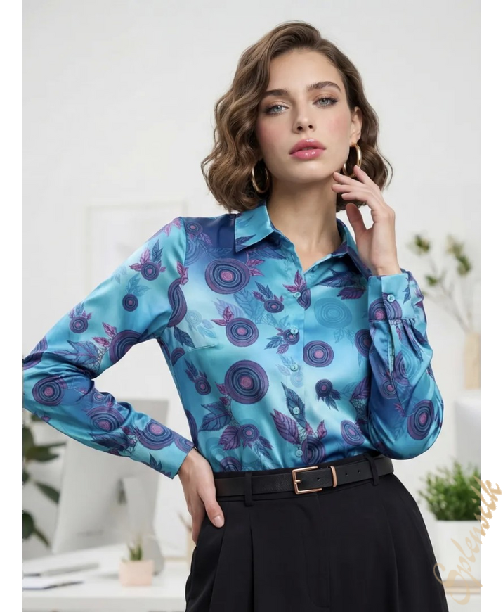 Рубашка из искусственного шелка