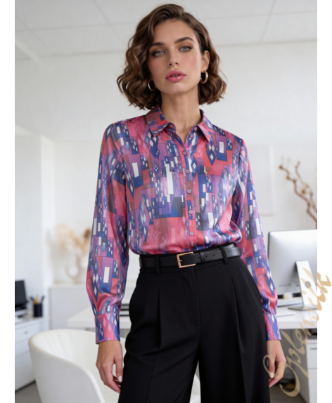 Рубашка из искусственного шелка