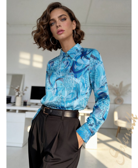 Рубашка из искусственного шелка