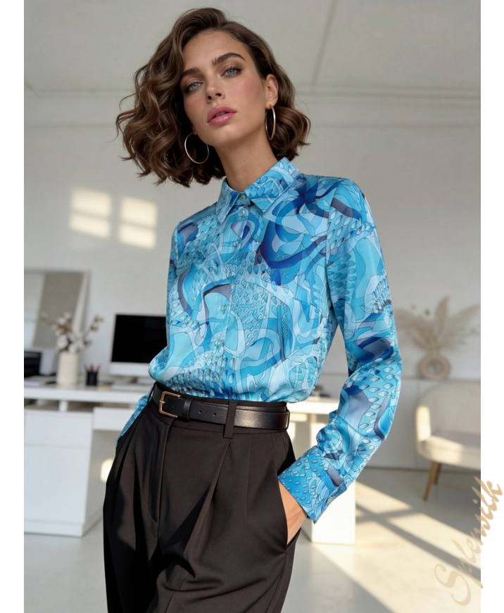 Рубашка из искусственного шелка