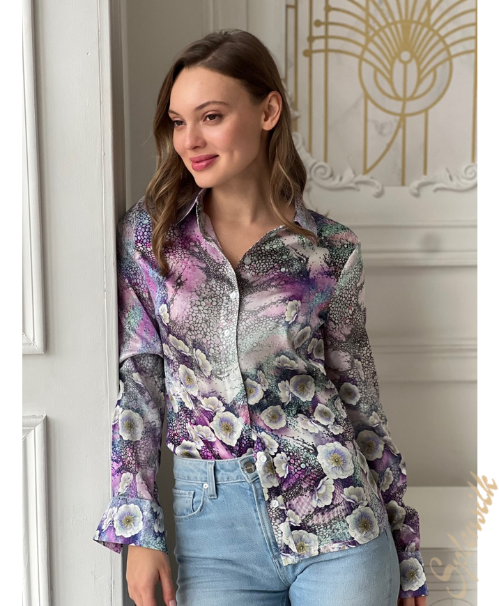 Рубашка из натурального шелка