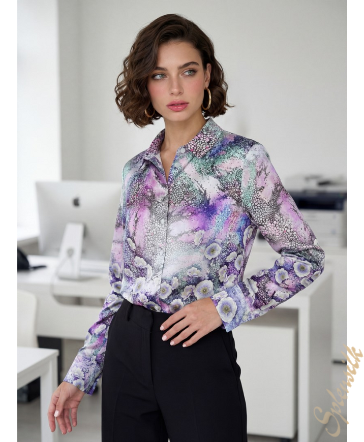 Рубашка из натурального шелка